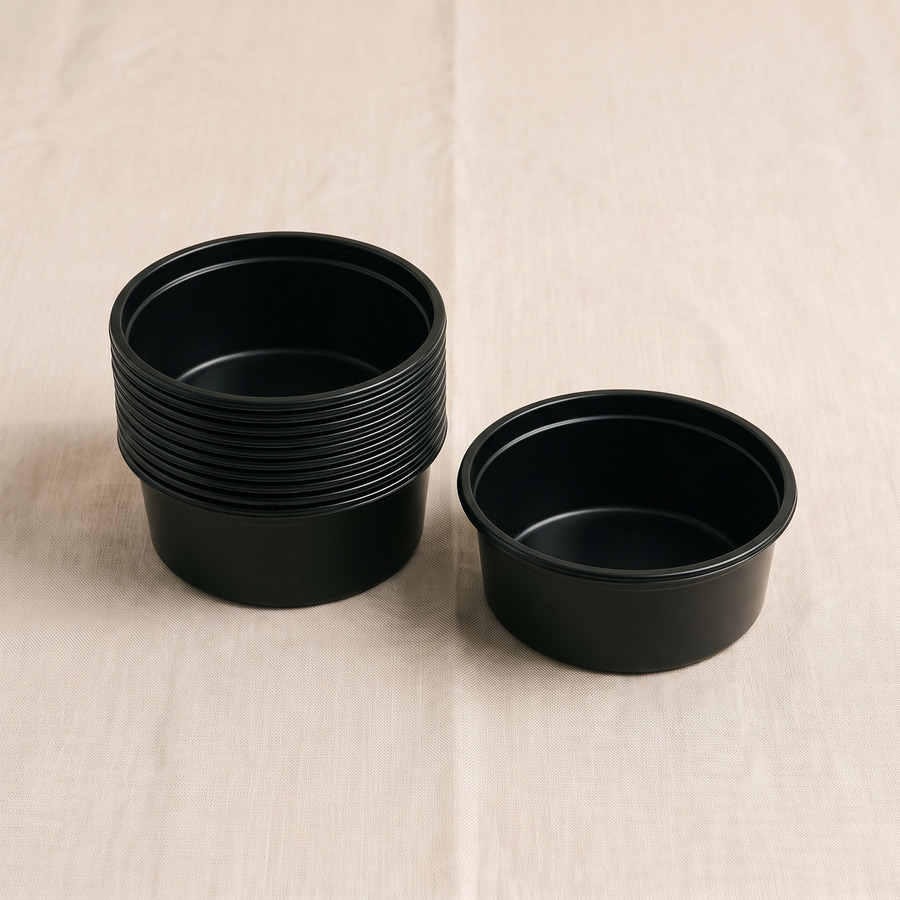 DooRepの黒いプリンカップ10個
