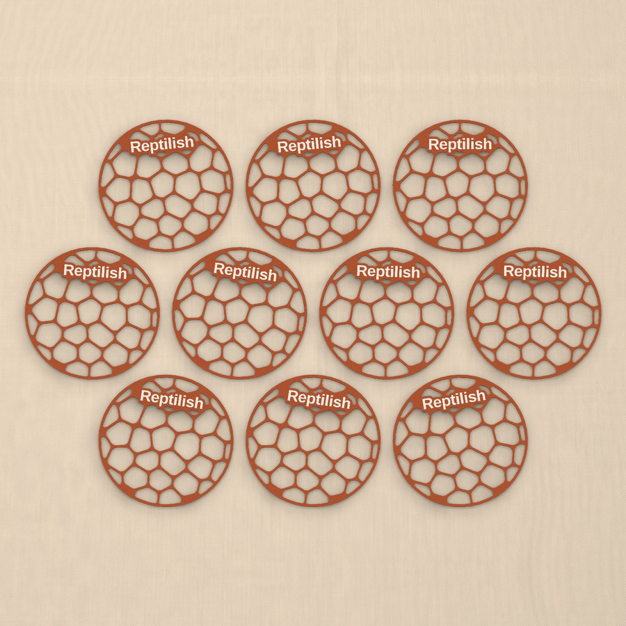 10枚の丸型Pebble Plate